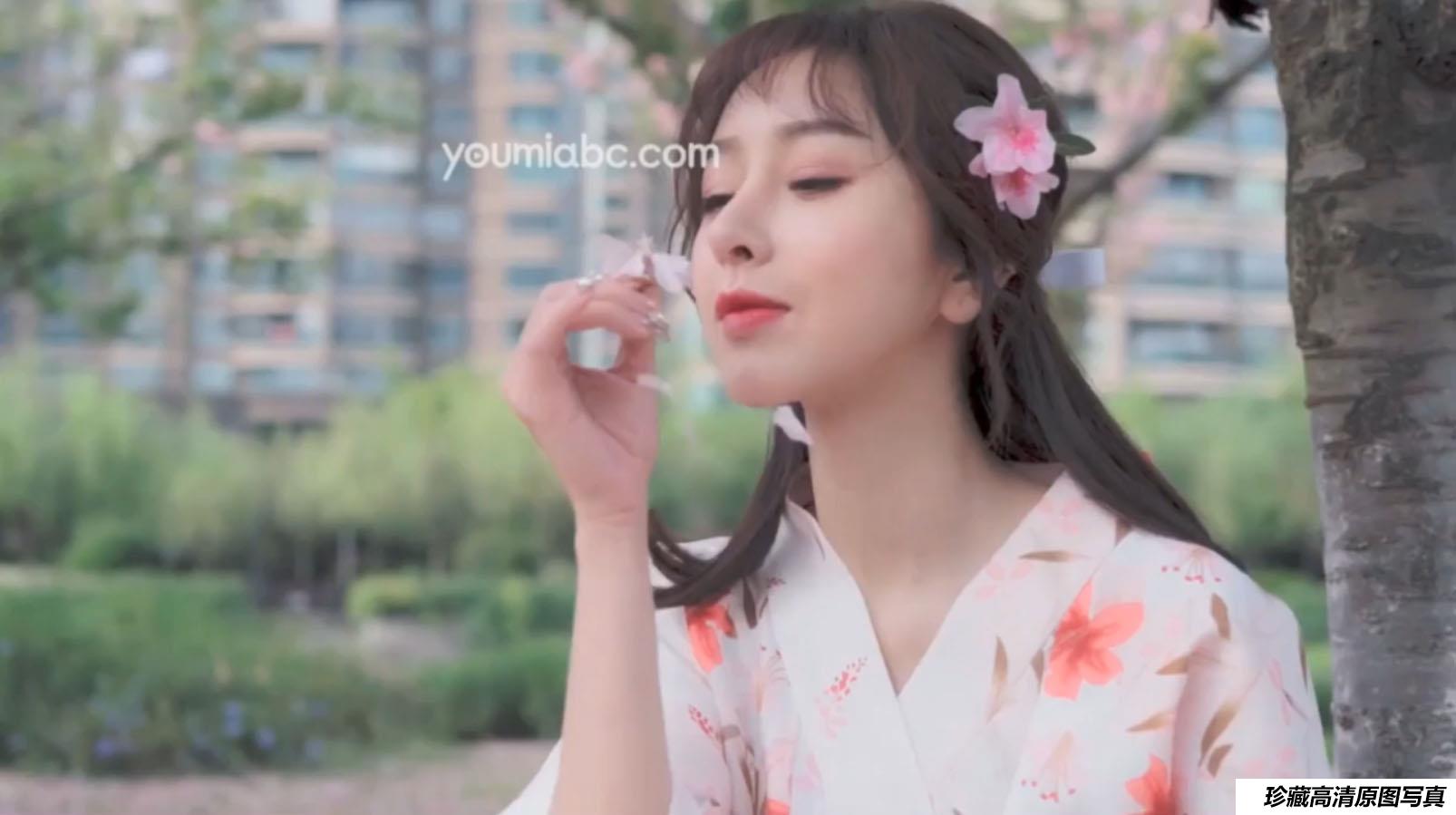 [YouMi尤蜜] 视频 李纤纤 樱花树下 [1V]
