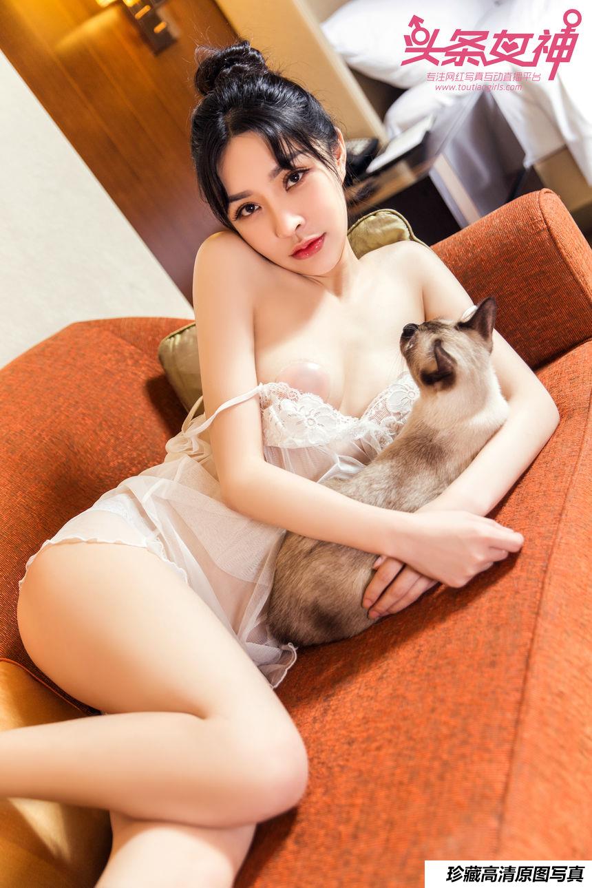[TouTiao头条女神] 2017.10.09 No.461 baby选片少女与猫   [41+1P]