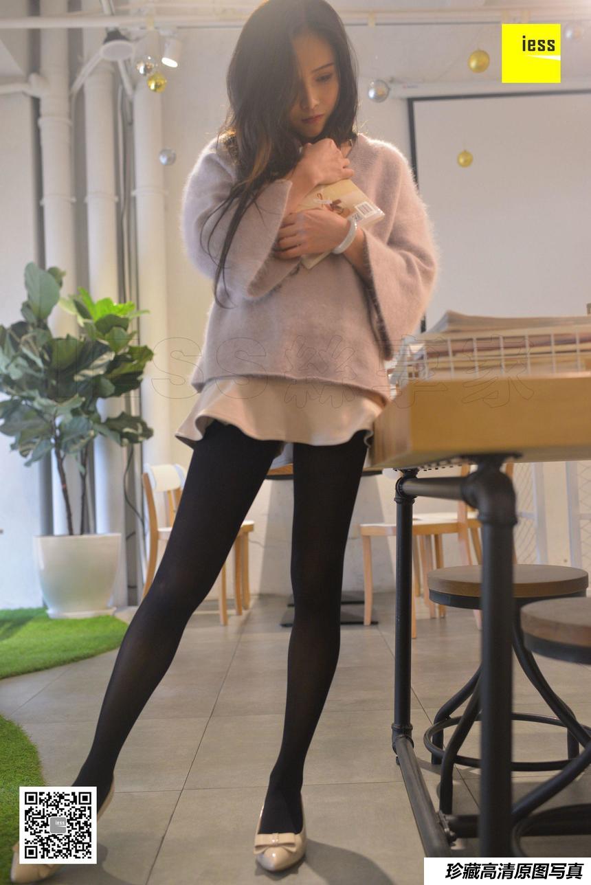 [IESS异思趣向] 2018.03.22 丝享家195《50D黑丝平底鞋》小羽 [99+1P]