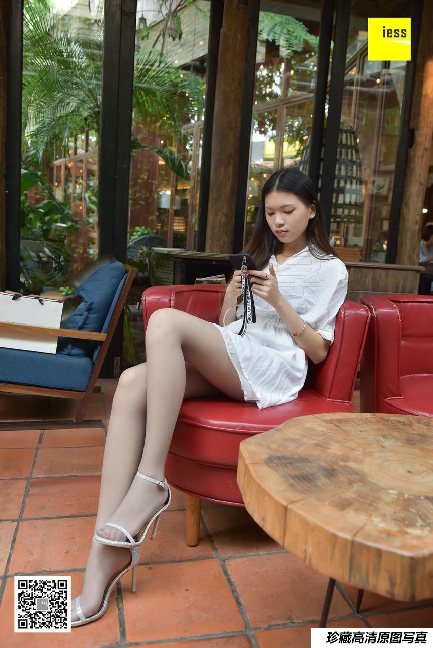 [IESS异思趣向] 2018.03.14 丝享家189《一字扣凉鞋灰丝》七七 [96+1P]