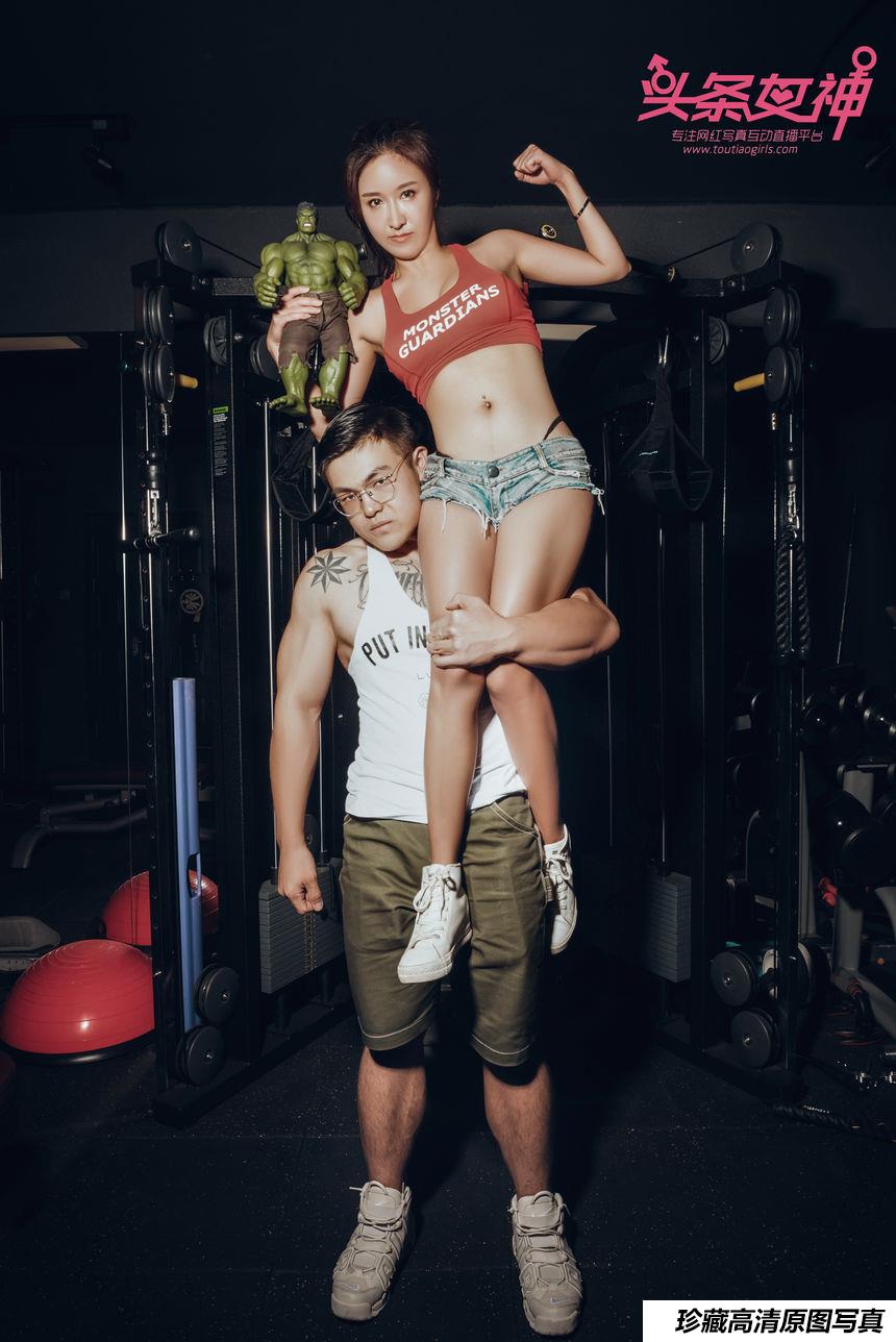 [TouTiao头条女神] 2018.01.02 No.524 jenny健身房女神运动  [16+1P]