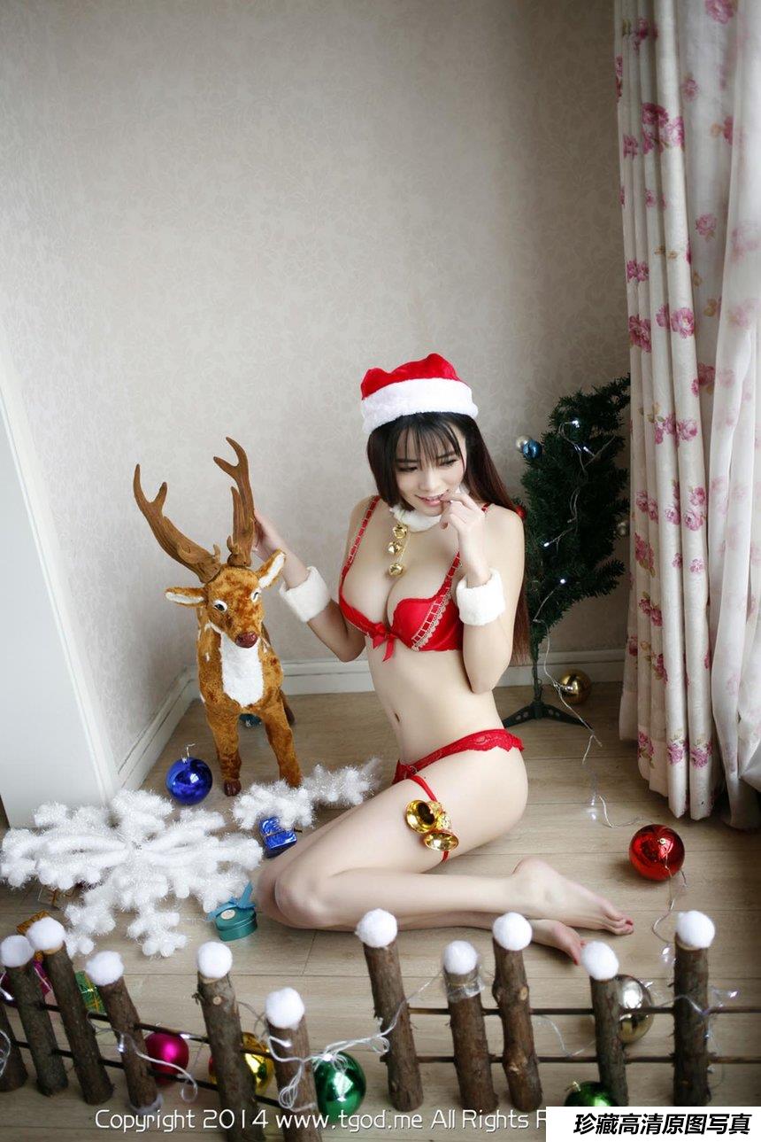 [TGOD推女神]2014.12.24 爆美圣诞女郎专辑 孔一红最美校花 [88+1P／40.8M]-艺库