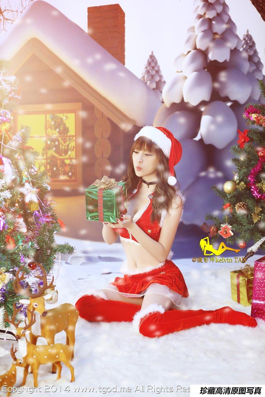 [TGOD推女神]2014.12.24 圣诞节大片 王子妃FayPrince [12P／77M]