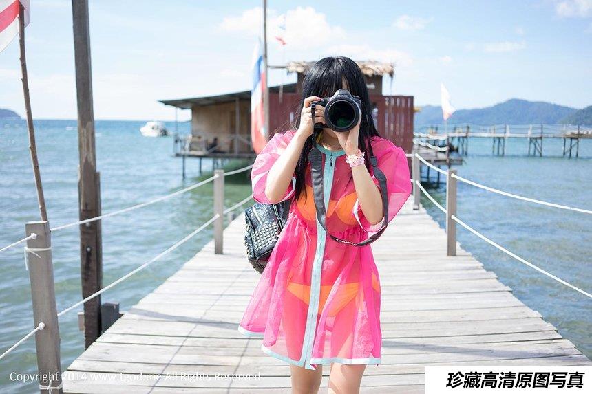 [TGOD推女神]2014.12.31 快乐的美丽 杨上萱沙巴旅拍第3弹 [50+1P／180M]