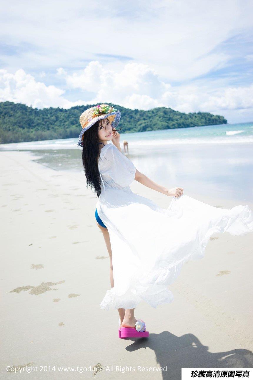 [TGOD推女神]2014.12.31 沙滩仙子 绮里嘉Ula 沙巴旅拍第3弹 [50+1P／187M]