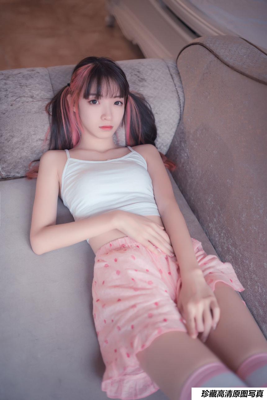 风之领域写真 NO.025 粉白条纹小可爱 [50P/218M]