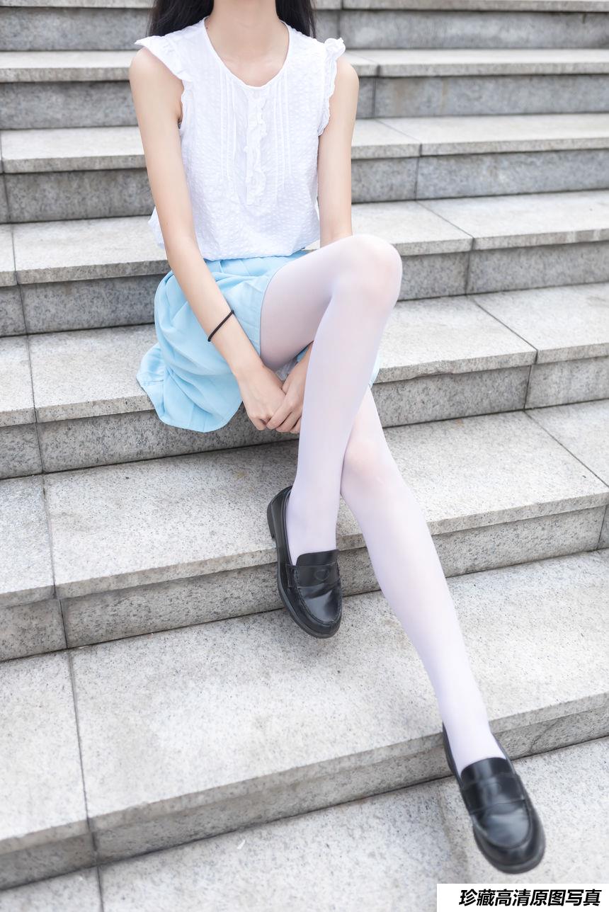 风之领域写真 NO.028 蓝色梦幻白丝 [50P/182M]