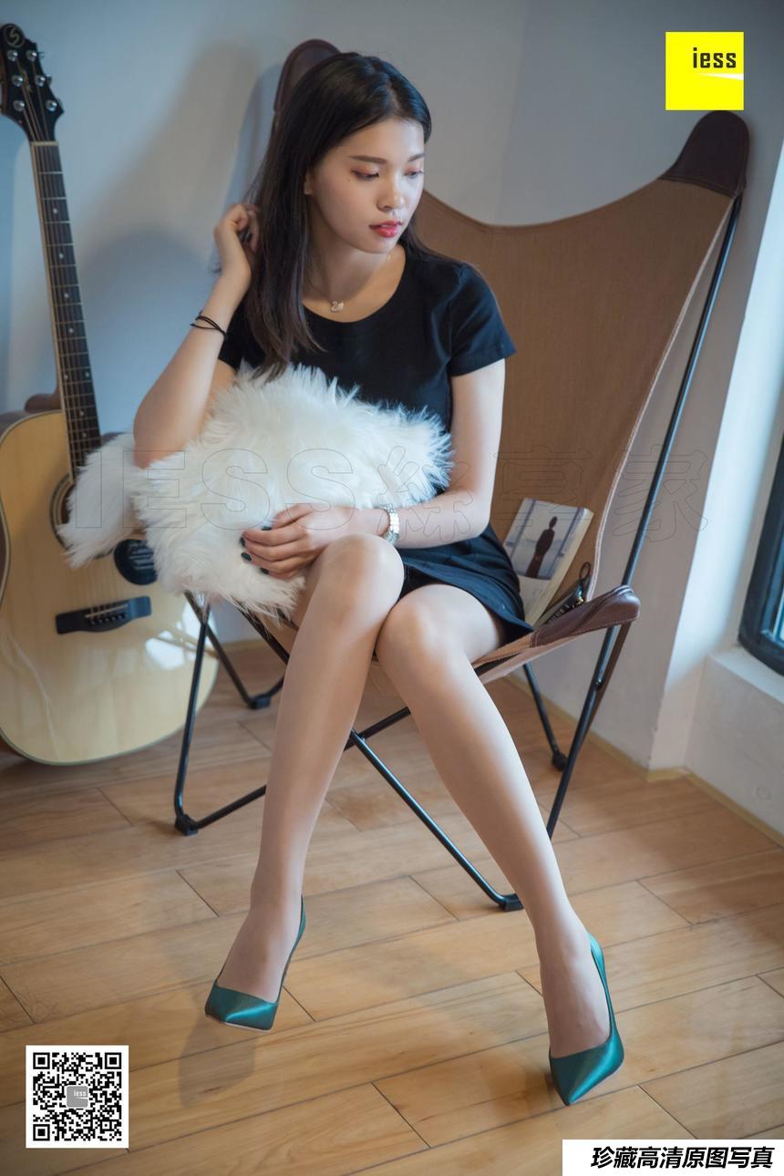 [IESS异思趣向] 2018.12.13 丝享家380：七七 - 七七的绿色高跟鞋 [90P/27M]