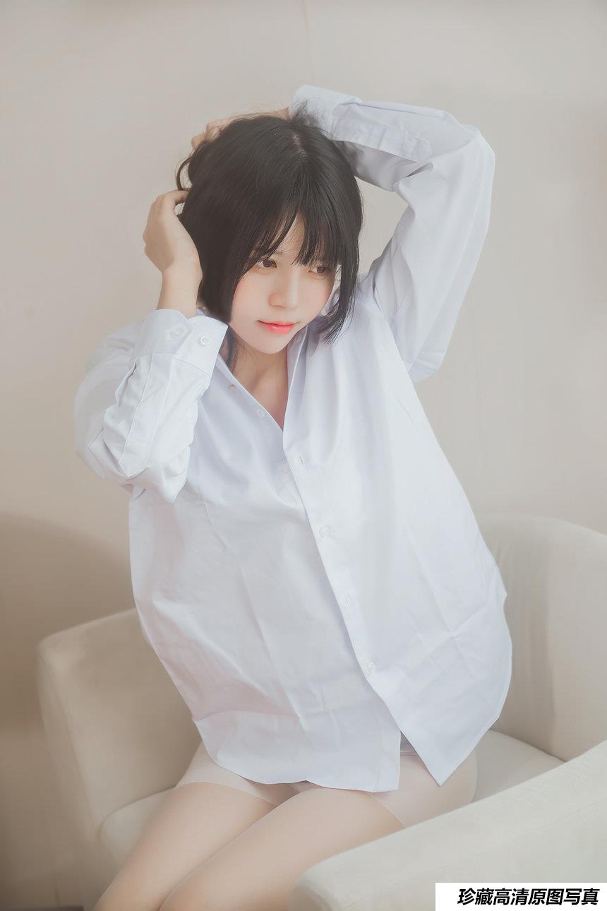 COS 桜桃喵 – 白衬衫散发 [494P]-绅士图