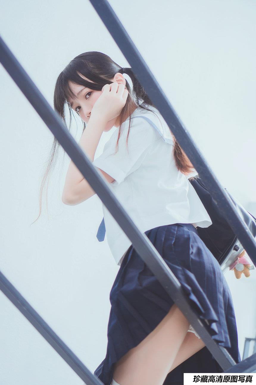 COS 桜桃喵 – 蓝白水手服 [39P]-绅士图