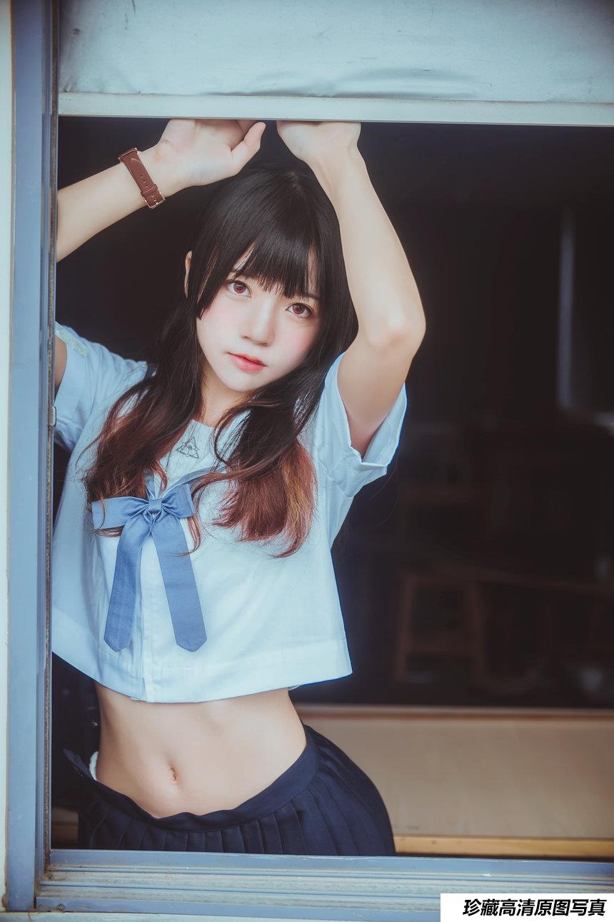 COS 桜桃喵 – 蓝白水手服 [39P]