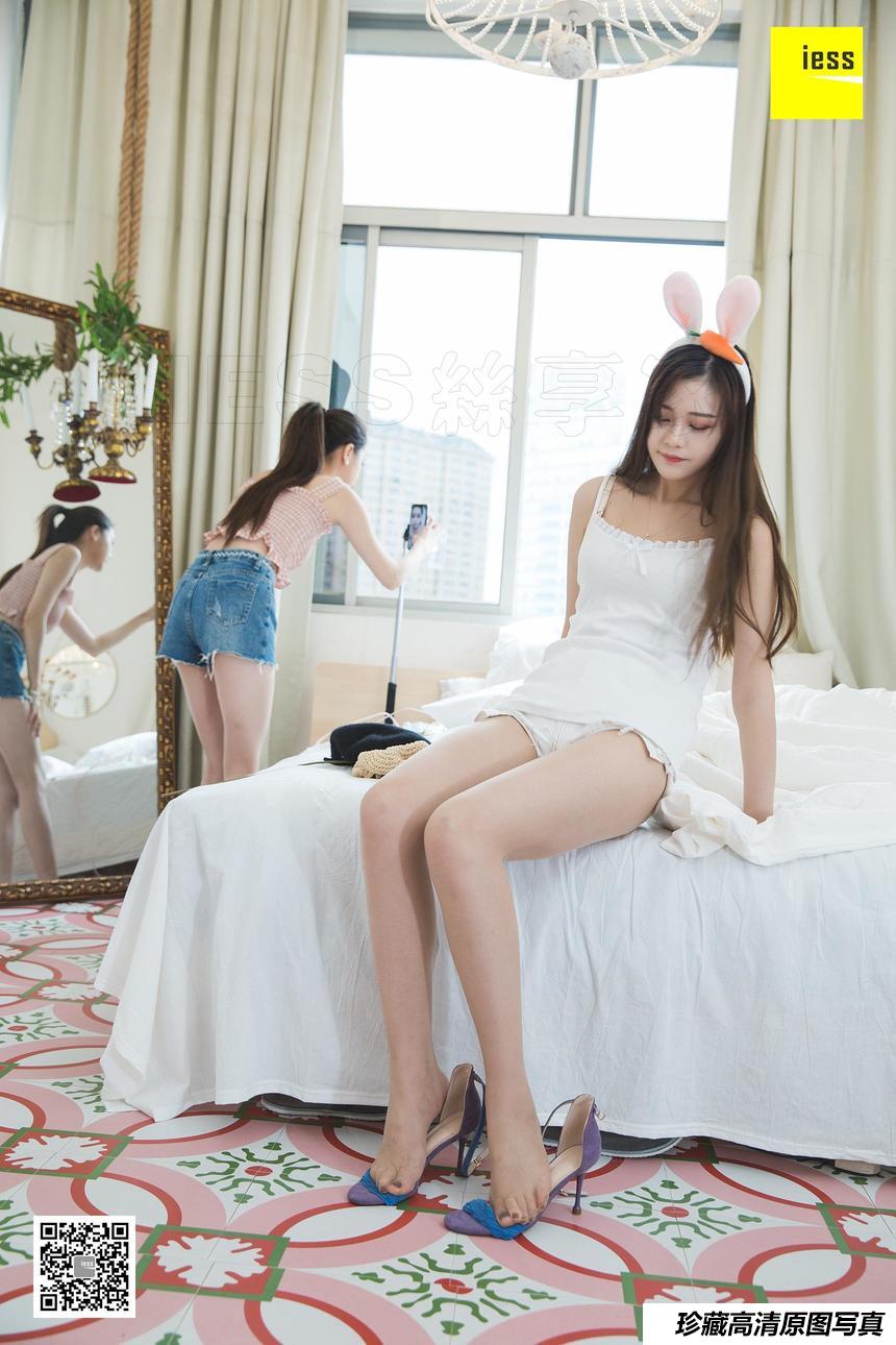 [IESS异思趣向]2019.04.03 丝享家457：九妹白色牛仔短裤[87P]
