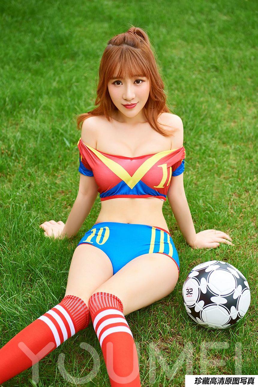 [YouMei尤美] 谢芷馨 巨臀妖精多彩的西班牙球服  [25P]