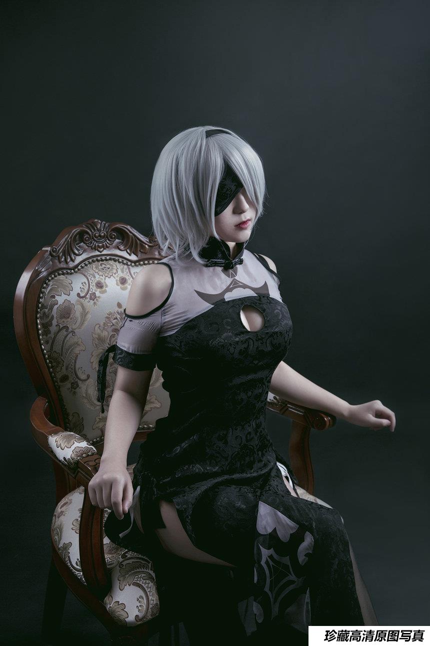 [Cosplay]穿旗袍的2B小姐姐 [45P]