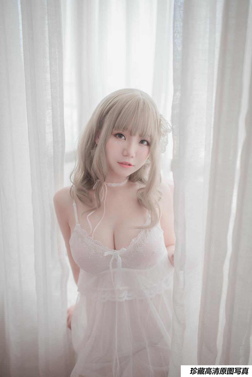 [Cosplay]Coser女神@Yoko宅夏Cos - 白色丝质连衣裙 [26P]