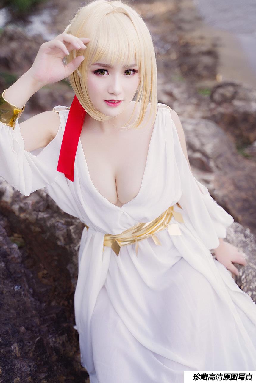 [Cosplay]甜美女神 白裙飘逸难以抵挡的诱惑 [39P]