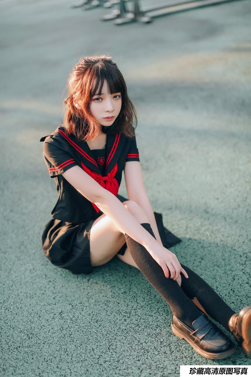 [Cosplay]疯猫ss – 室外JK [18P]