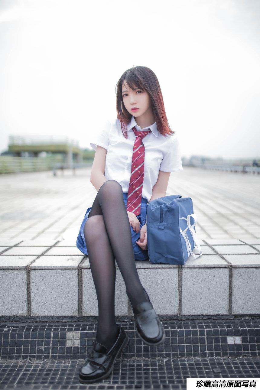 [Cosplay]疯猫ss – 天台JK