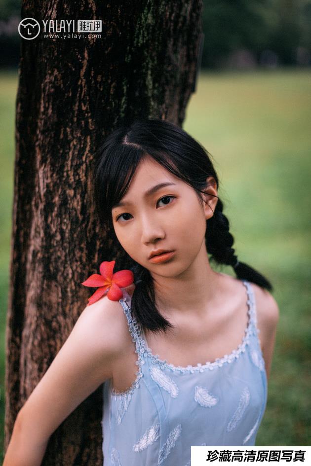 [YALAYI雅拉伊]2019.02.28 No.082 绿喜青花 Doubleyu [40P767M]