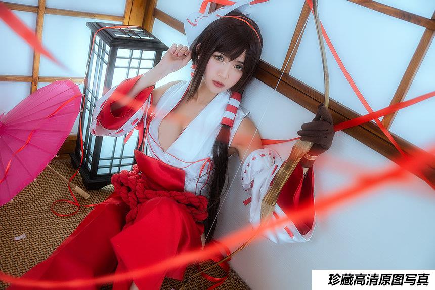 [Cosplay]鳗鱼霏儿 – 巫女 [19P]