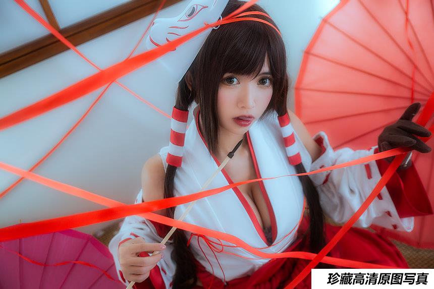 [Cosplay]鳗鱼霏儿 – 巫女 [19P]