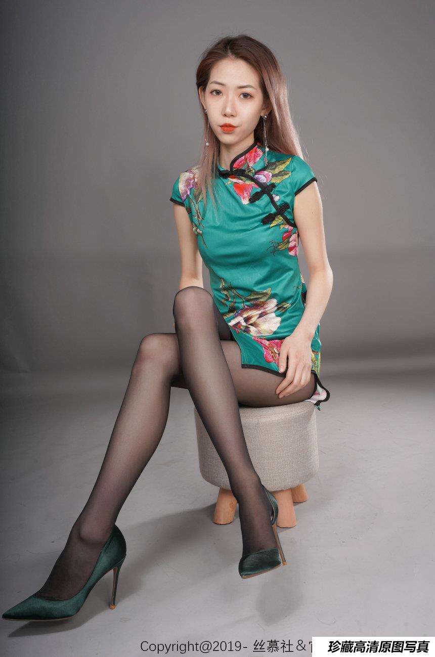 丝慕写真 旗袍肉丝[75]