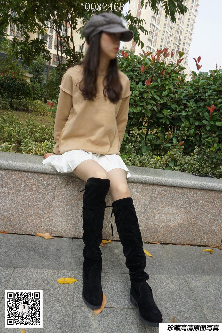 大生模拍 No.071 过膝靴灰丝 [77P1V-569MB]