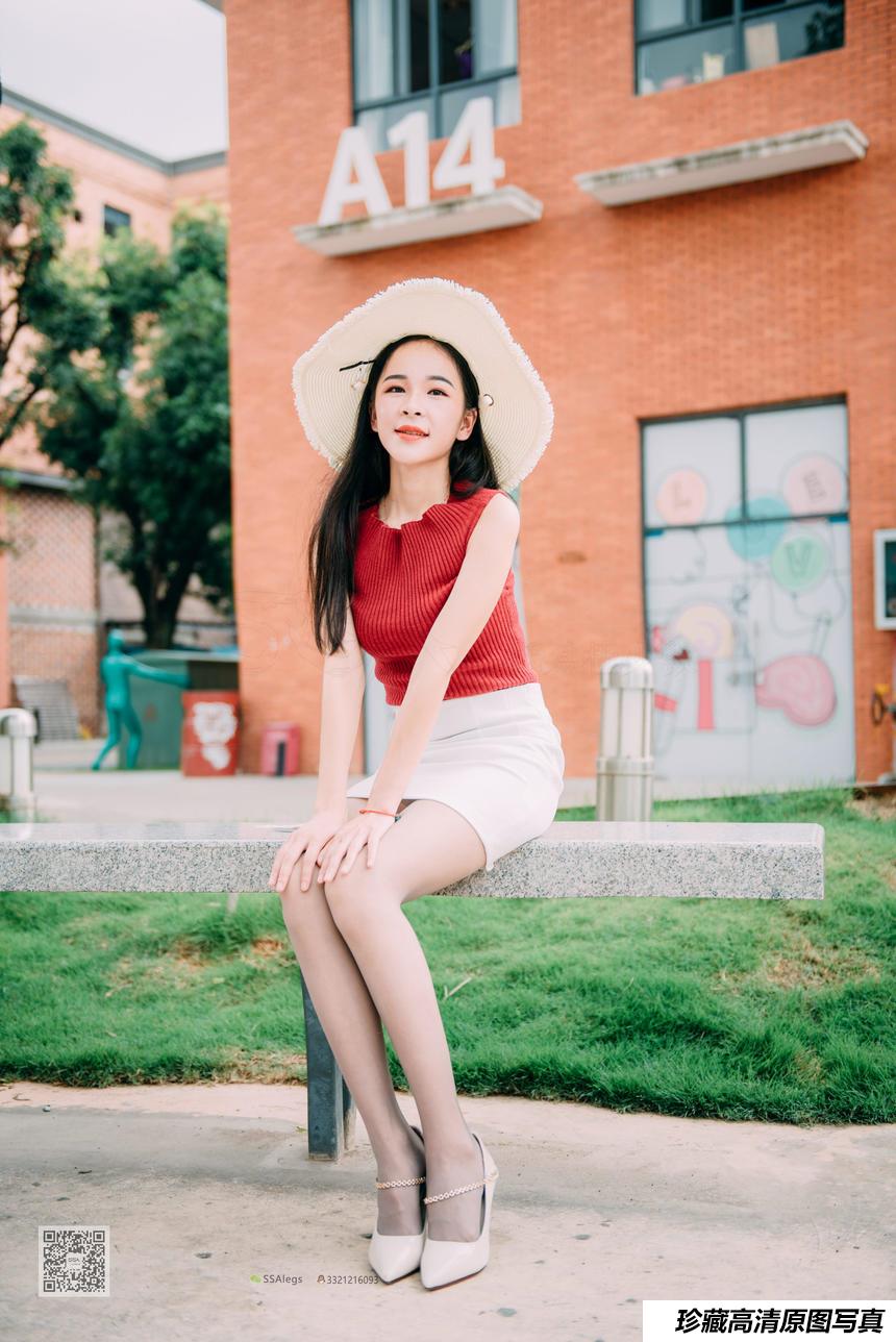 [SSA丝社] NO.007 nono 街拍灰丝特辑