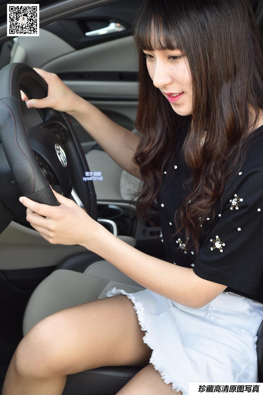 大生模拍 No.108 琦琦 香车遇上迷情咖啡丝 [135P-458MB]