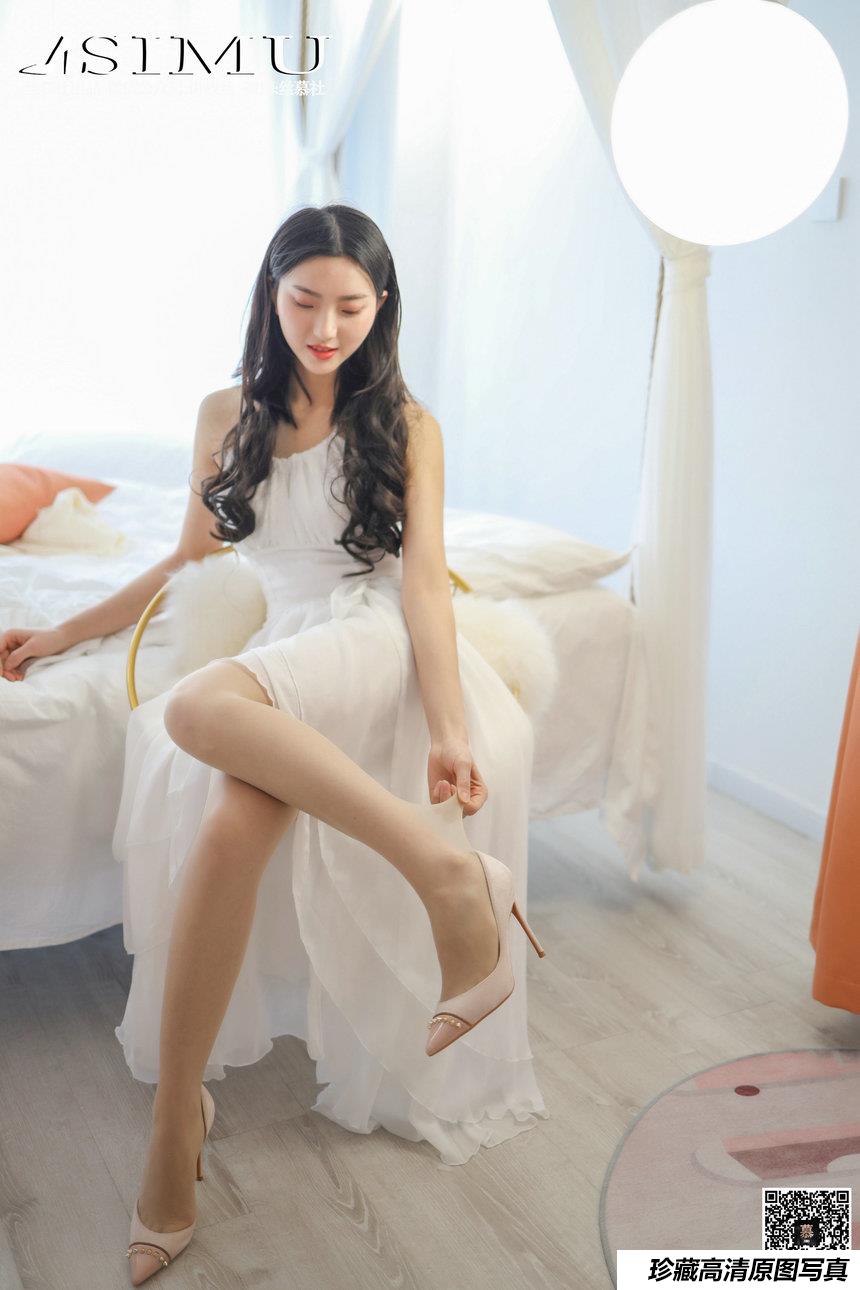 丝慕写真 SM235 佳佳 - 明月吻白纱 [69P]-绅士图