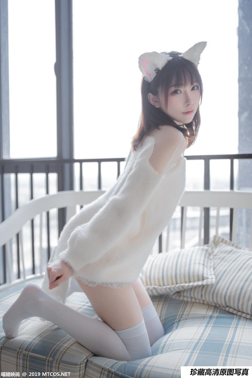 喵糖映画 VOL.027 kitaro_绮太郎 白丝猫耳