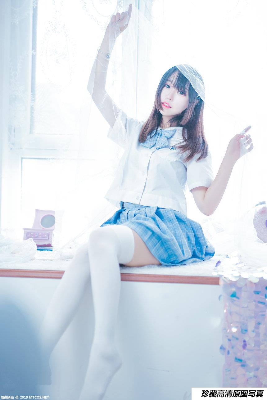 喵糖映画 VOL.019 蓝白梦幻少女