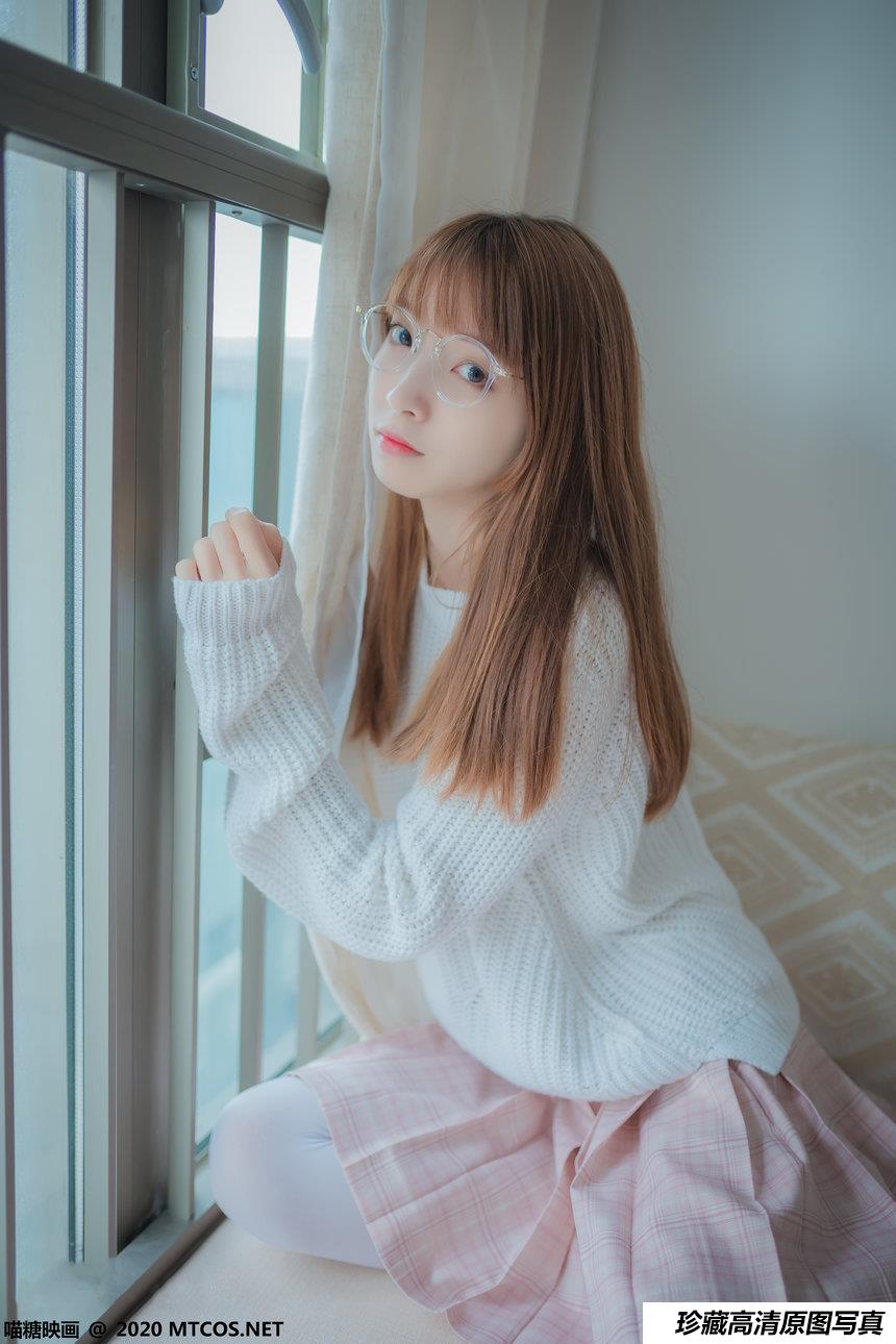 喵糖映画 VOL.077 粉格裙的眼睛娘