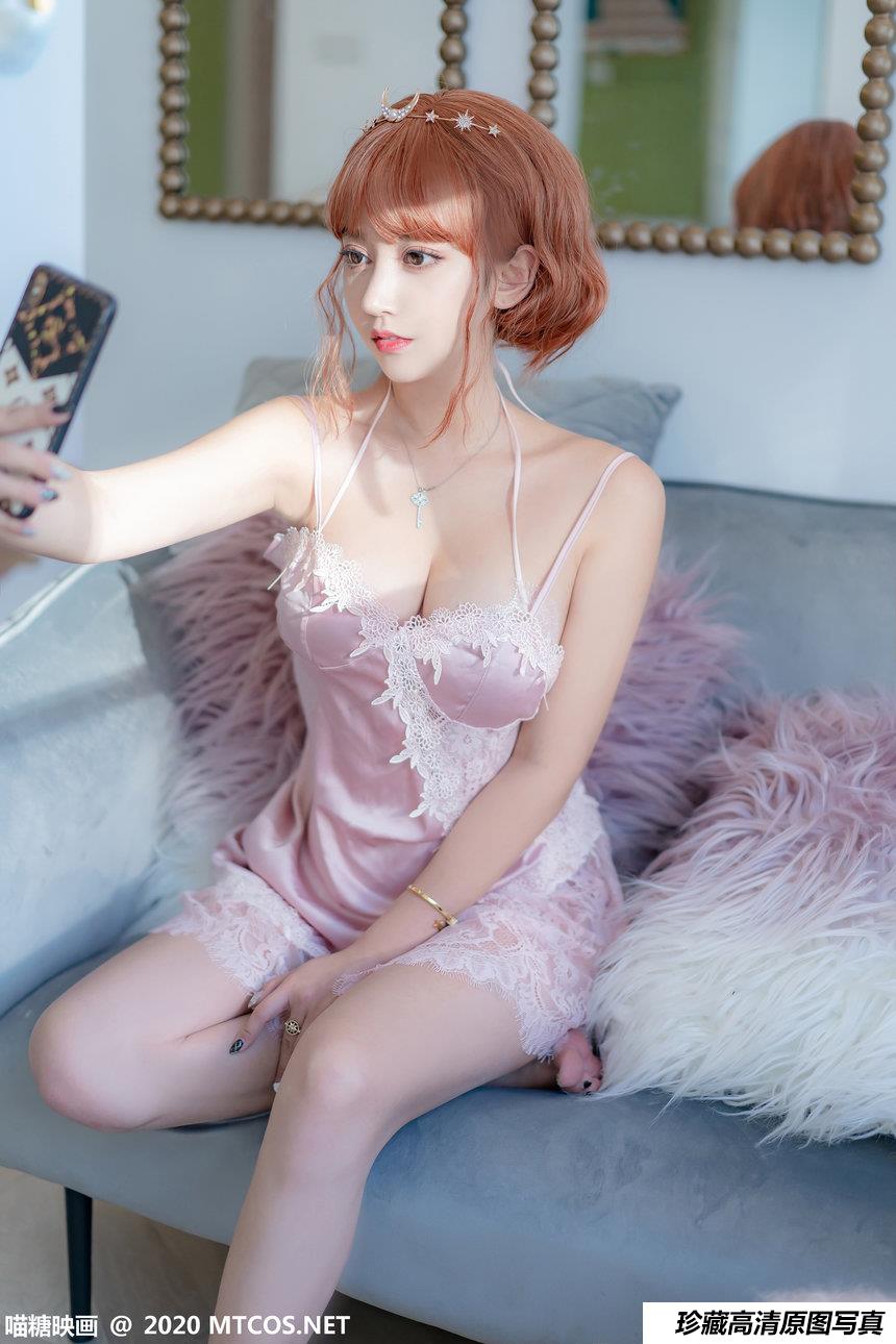 喵糖映画 VOL.198 粉色睡裙