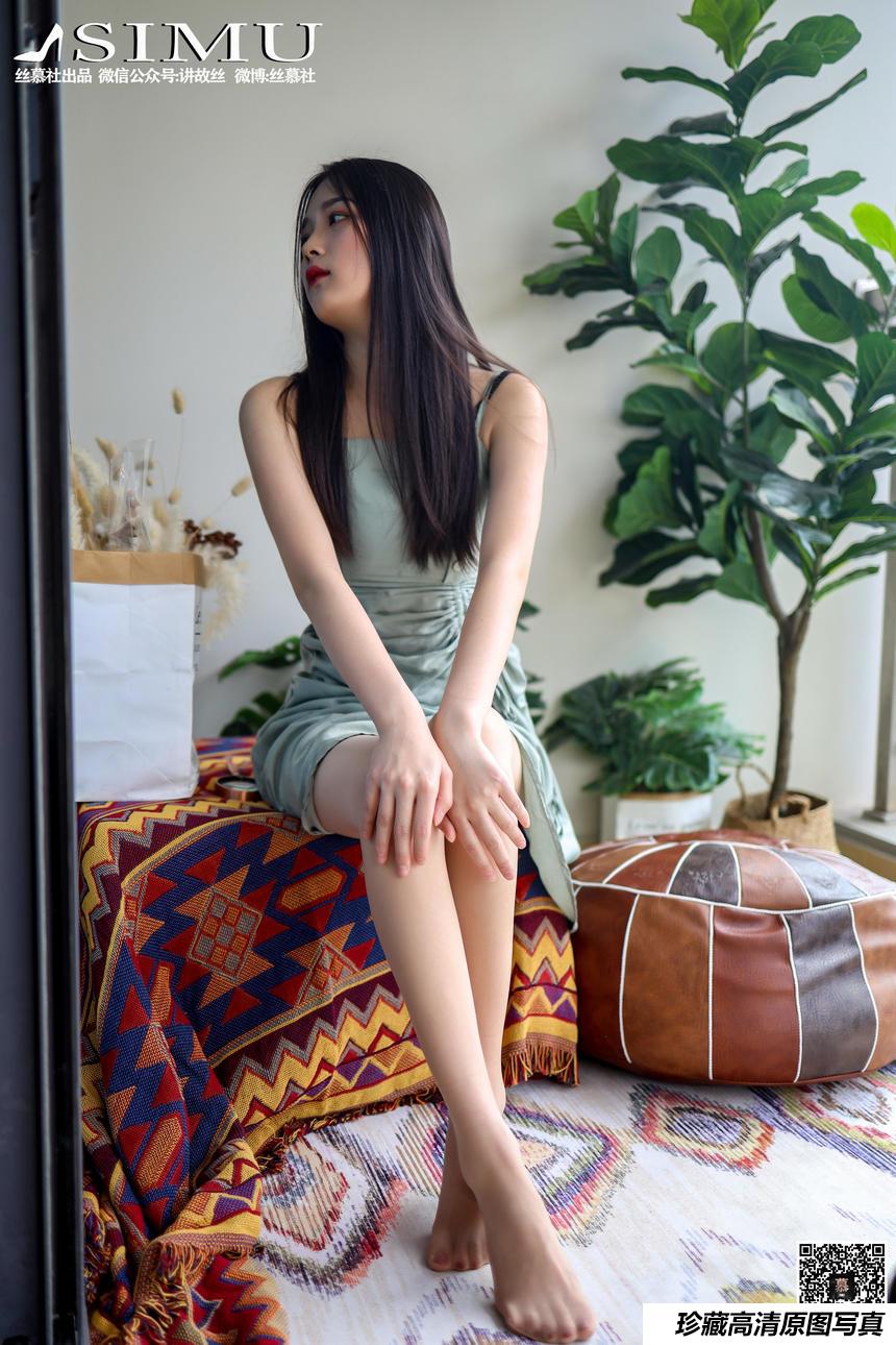 丝慕写真 特写集 TX024 熙熙《阳台玩丝的熙熙》