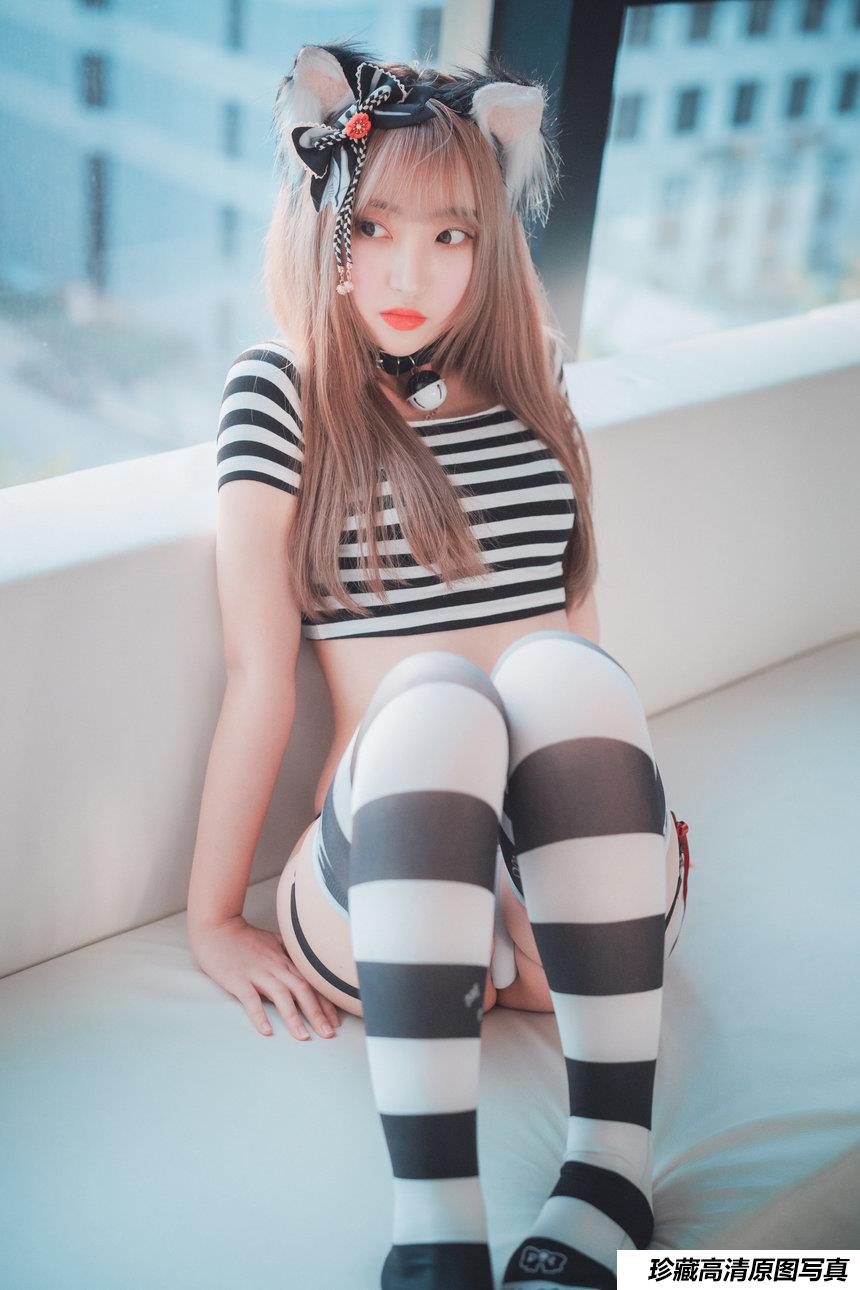 [DJAWA] Hanari – Catgirl in Stripes [91P/903MB]-艺库