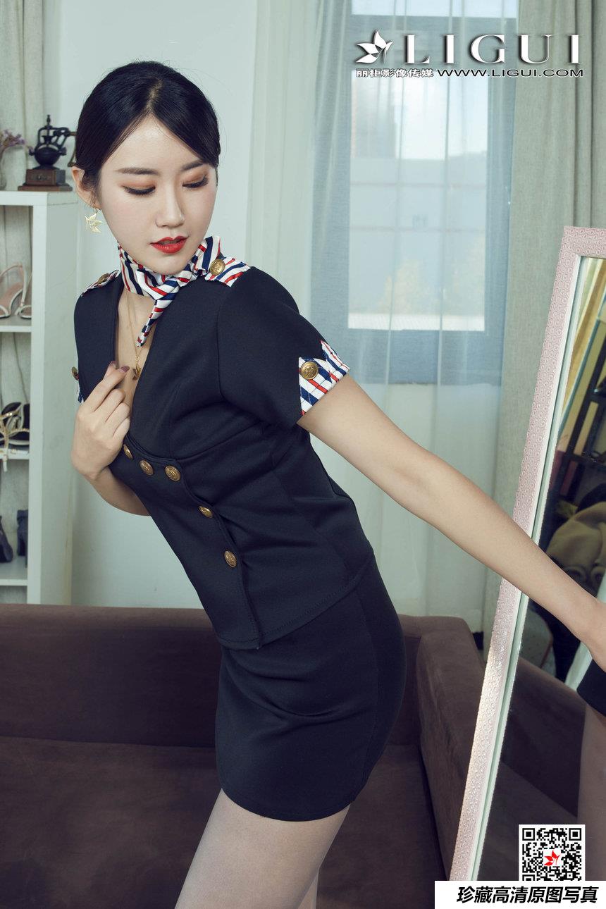 [Ligui丽柜] 2020.11.02《莲秘空姐》子晴 [82P/98MB]