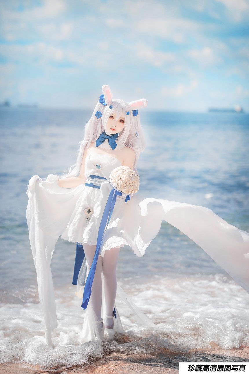 可爱人气Coser面饼仙儿 - 拉菲婚纱 [14P-98MB]