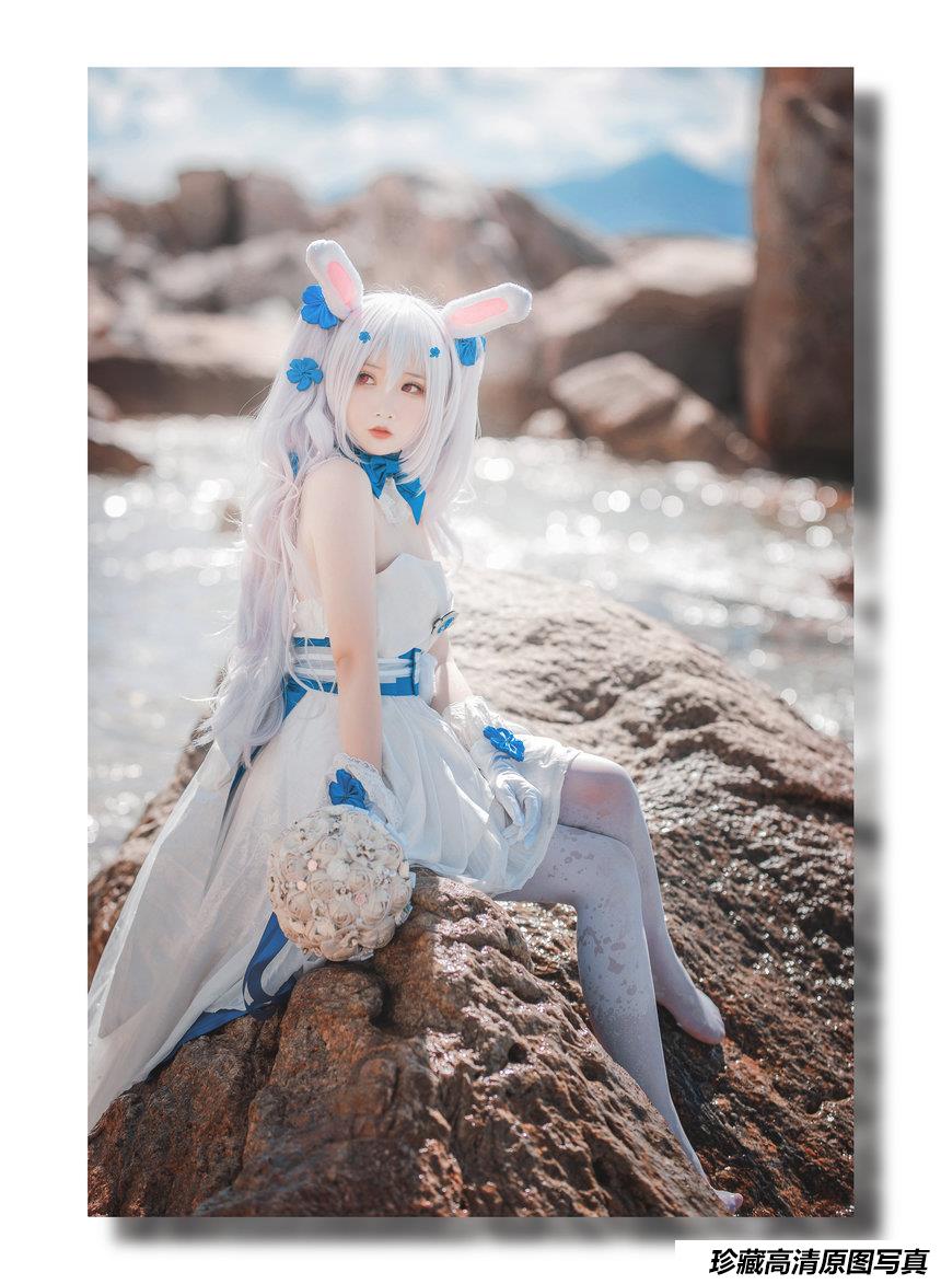 可爱人气Coser面饼仙儿 - 拉菲婚纱 [14P-98MB]