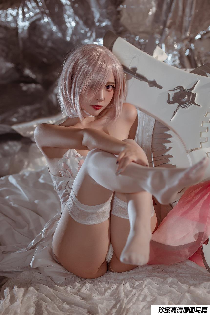 二佐Nisa – fate玛修婚纱[40P／621MB]