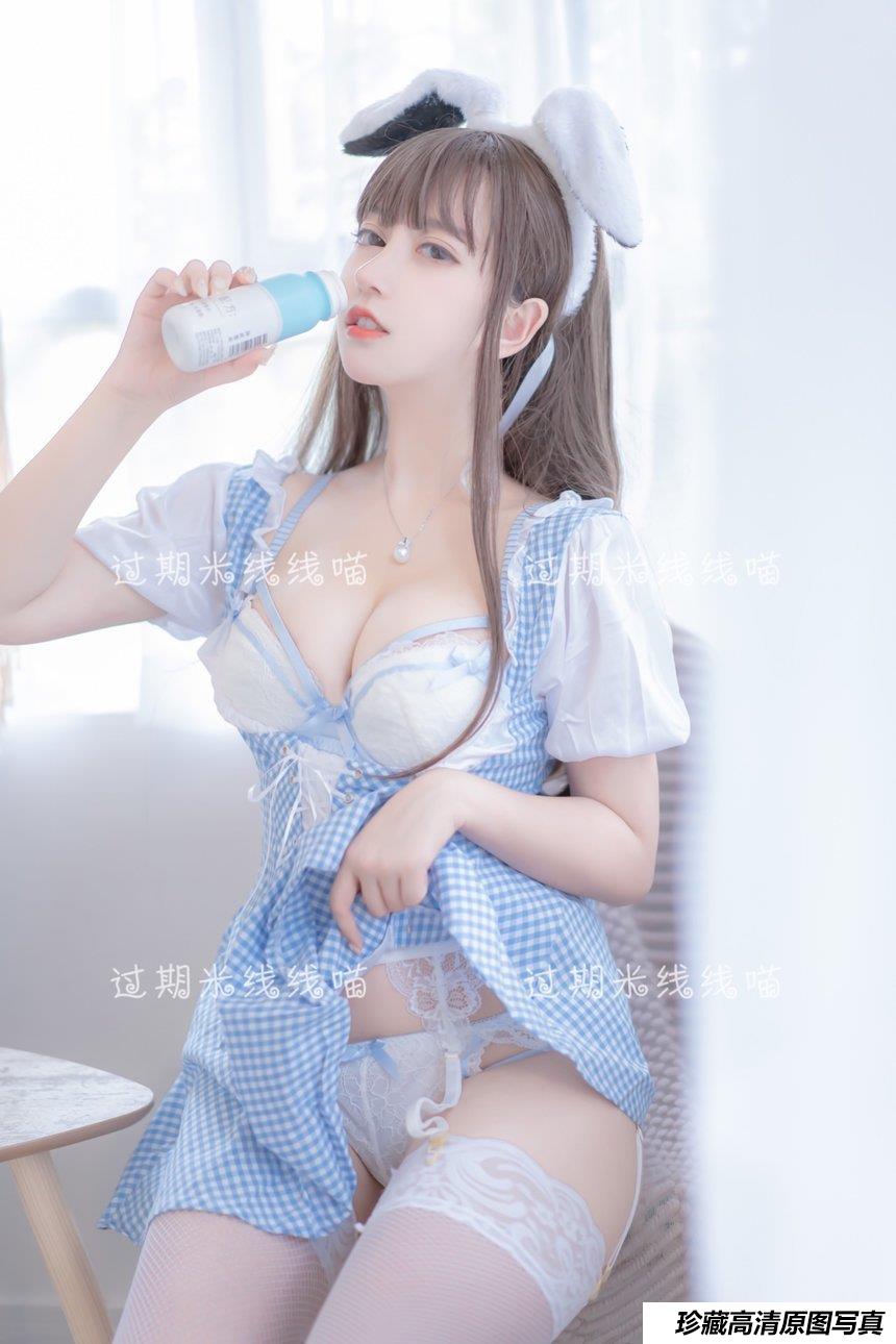 过期米线线喵 – 蓝白