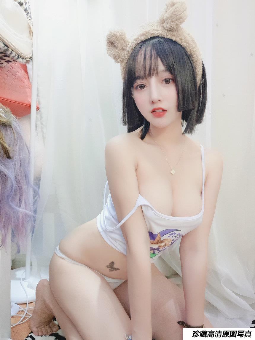 过期米线线喵 – 白色吊带