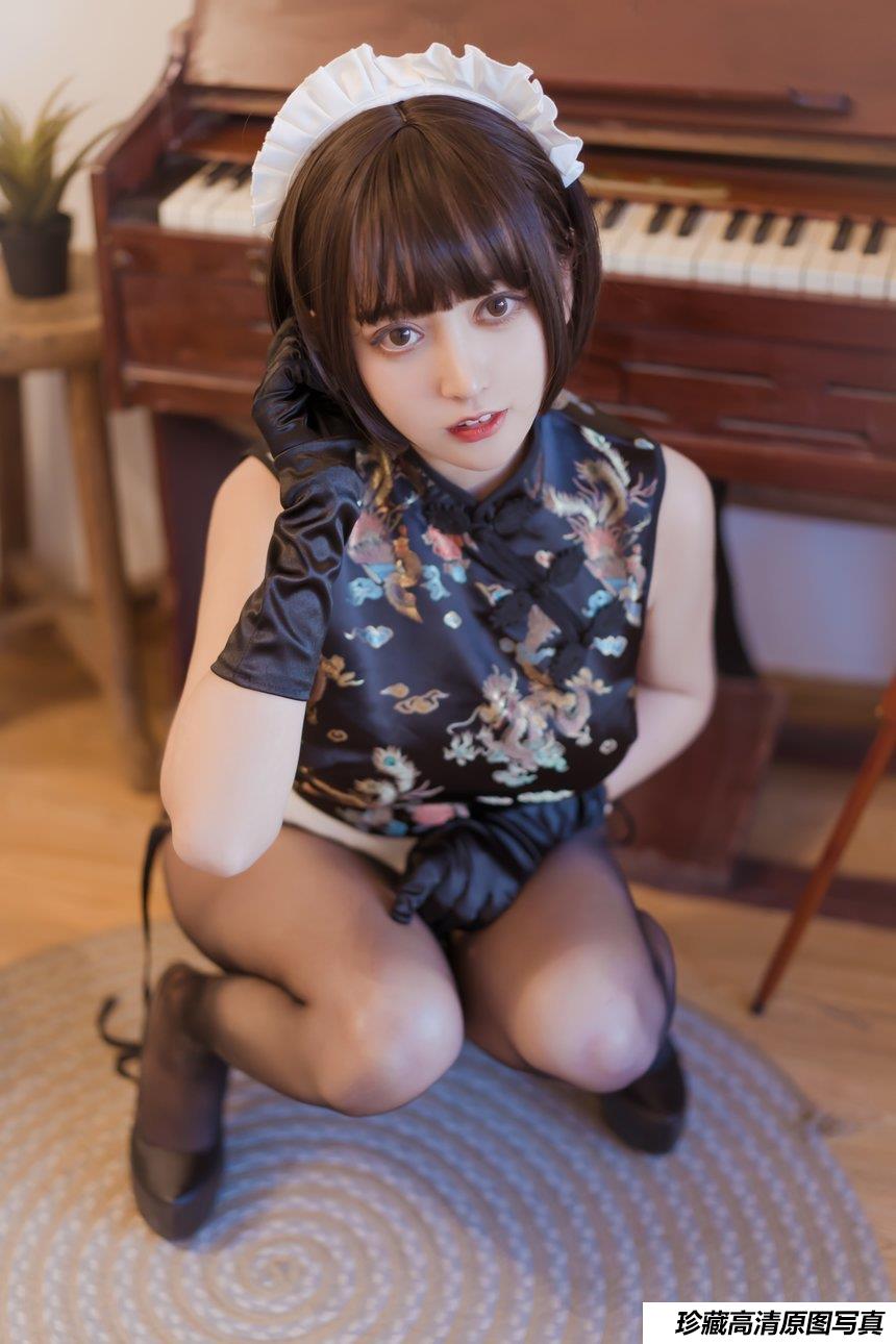 过期米线线喵 – 旗袍厨娘[43P-62M]