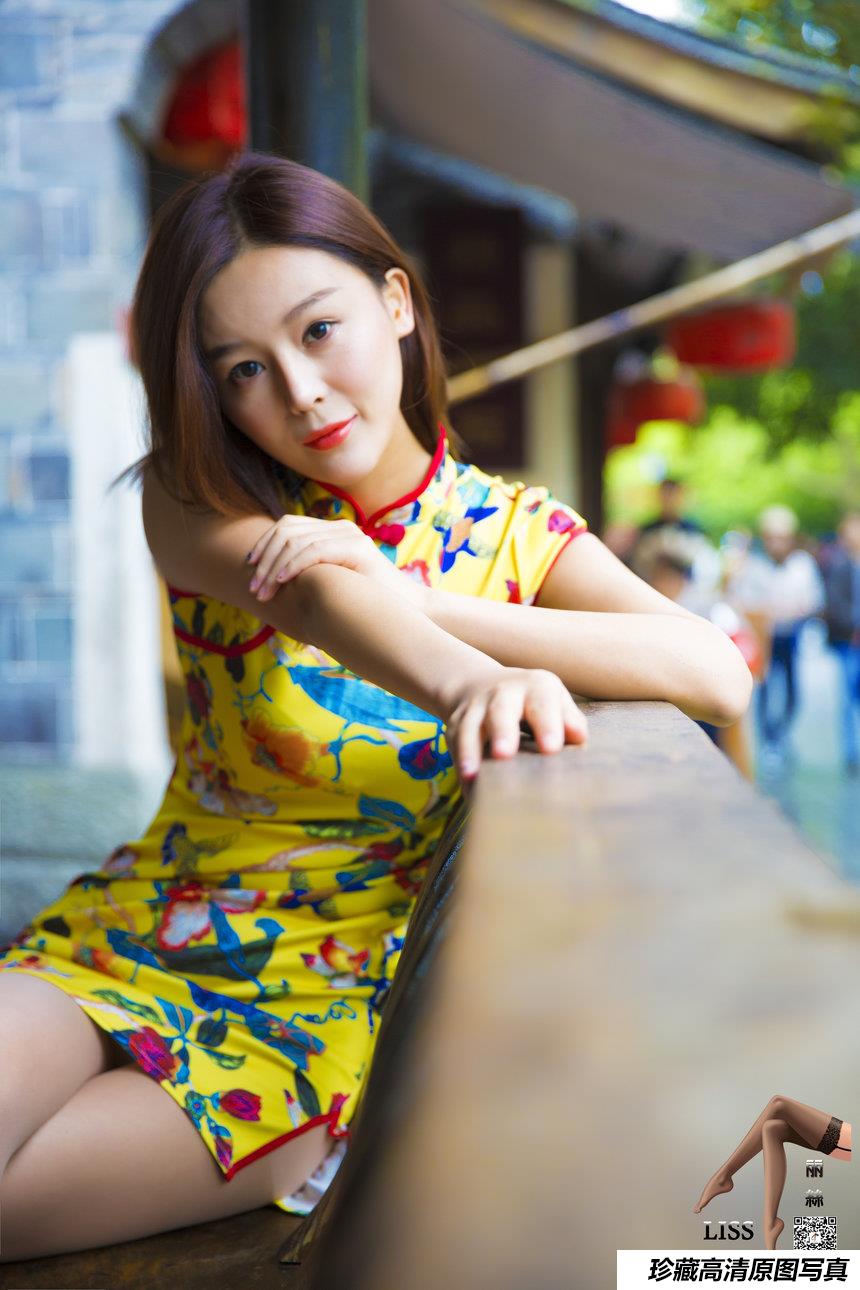 GIRLISS丽丝映像 – 梁冰 黄色的旗袍丝 [77P-1.68GB]-绅士图