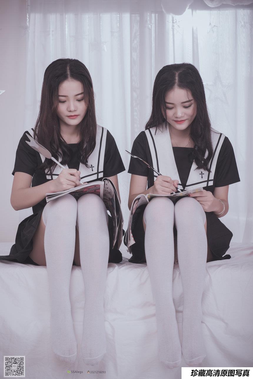 [SSA丝社]超清写真 NO.028 青青姐妹 姐妹花的JK情[85P-928MB]