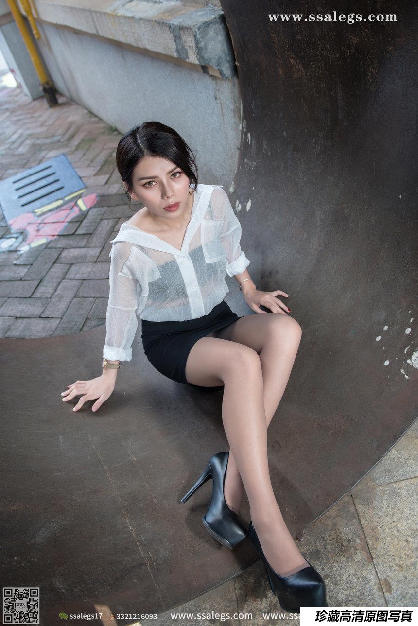 [SSA丝社]超清写真 NO.021 混血美女芷沫浪漫咖啡色丝袜街拍[99P-1.26GB]