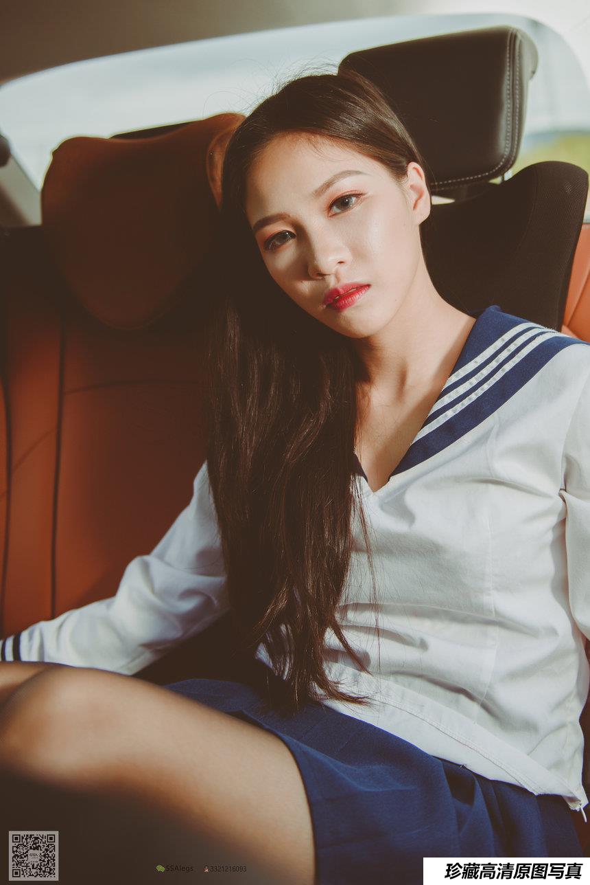 [SSA丝社]超清写真 NO.017 佳佳 小丝妹佳佳练车记[63P／1.02GB]