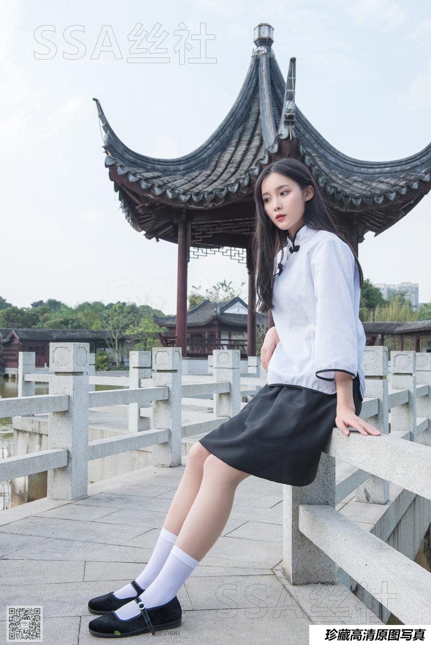 [SSA丝社]超清写真 NO.068 君君 民国学妹肉丝白袜[120P-1.85GB]