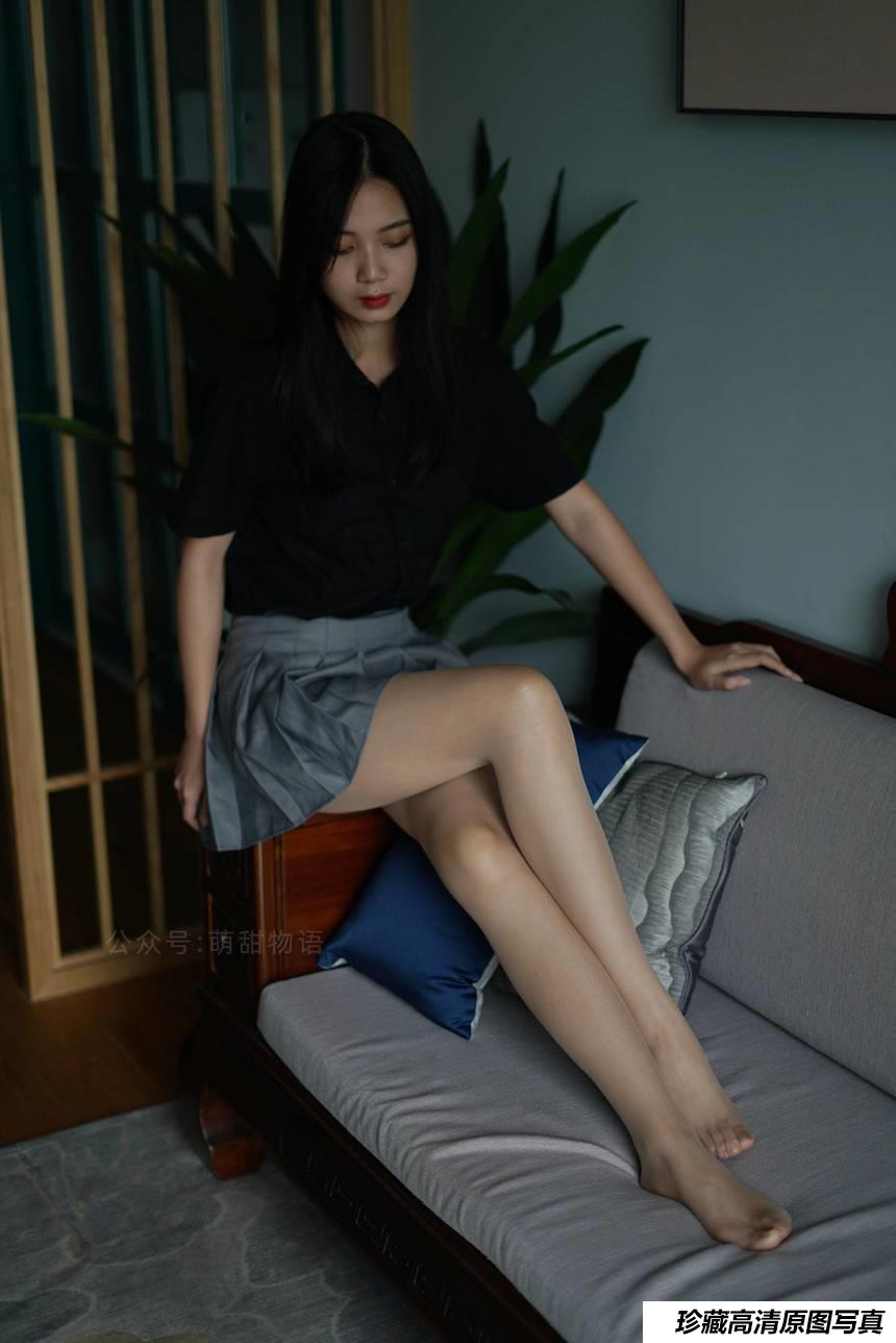 萌甜物语 XM121《短裙黑衬衣-小苏》[96P1V-222MB]