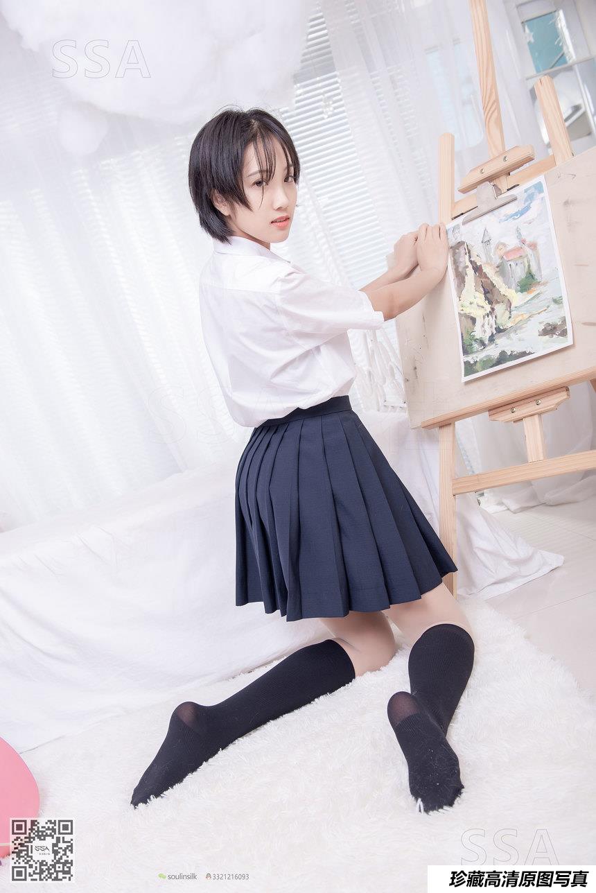 [SSA丝社]超清写真 NO.181 小佩 酒窝少女JK制服肉丝黑袜穿搭示范[135P-1.44GB]